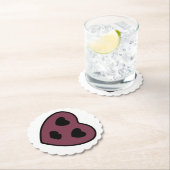 Herz-Gesicht-Pout Untersetzer (Vor Ort)