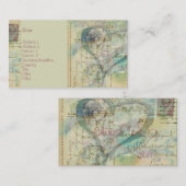 Herz-Gesichtig Visitenkarte (Vorne/Hinten)