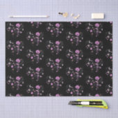 Herz gestapelt Halloween Pattern Schwarzes Hallowe Seidenpapier (Handwerk)