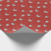 HERZ GESTRICKT Geschenkpapier (Ecke)