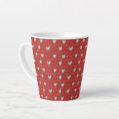 HERZ GESTRICKT Latte-Mug Milchtasse (Linke Ecke)