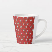 HERZ GESTRICKT Latte-Mug Milchtasse (Rechts)