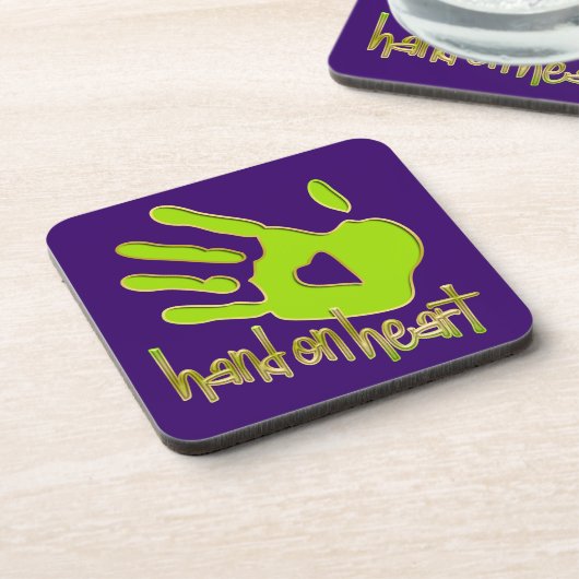 Herz Getränkeuntersetzer (Linke Seite)