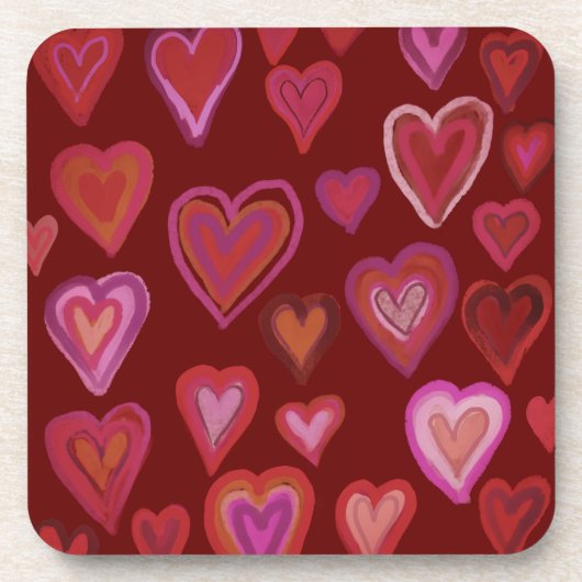 Herz Getränkeuntersetzer (Vorderseite)