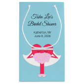 Herz Getrennt - Brautparty Kleine Geschenktüte (Rückseite)