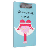 Herz Getrennte Verlobung Klemmbrett (Rechts)