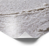 Herz Gezeichnet in Sand at Beach w Starfish Templa Fotodruck (Ecke)