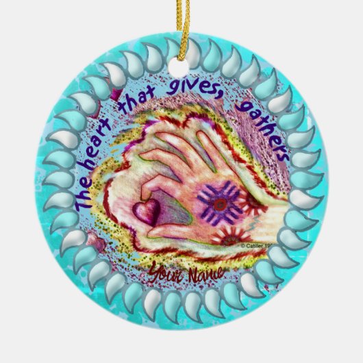 Herz gibt Gathers Christliche Ornamente (Vorne)