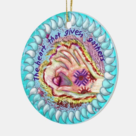 Herz gibt Gathers Christliche Ornamente (Links)