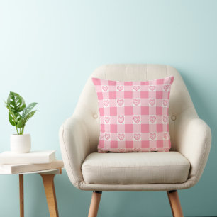 Herz Gingham Kissen