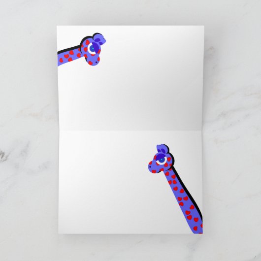 HERZ-GIRAFFEN Karte (Innenseite)