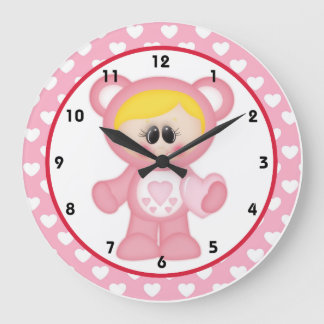 Herz Girl Care eine Menge Kinder Zimmermädchen Uhr