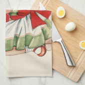 Herz Girl Child Retro Niedliche Kinder Geschirrtuch (Viertel Falte)