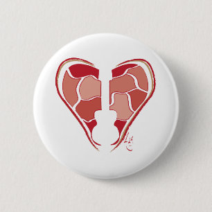 Herz-Gitarre Button