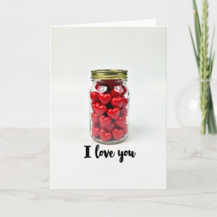 Herz Glas Ich Liebe Dich Grußkarte Karte