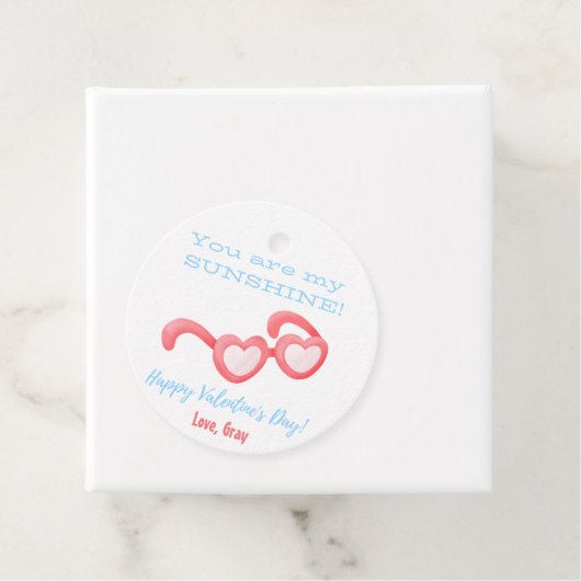 Herz Glasses Valentines Kinder Geschenke Liebesmar Geschenkanhänger (Beispiel)