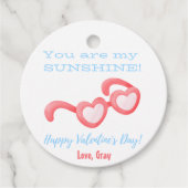 Herz Glasses Valentines Kinder Geschenke Liebesmar Geschenkanhänger (Vorderseite)