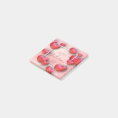 Herz-Glitzer Posten-it® Anmerkungen des Valentines Post-it Klebezettel (angewinkelt)