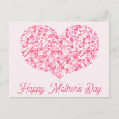 Herz | Glückliche Muttertagskarte Postkarte (Vorderseite)