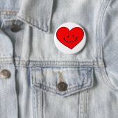 Herz (glückliches Gesicht) Button (Beispiel)