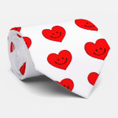 Herz (glückliches Gesicht) Krawatte (Gerollt)