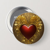 Herz-Gold-Taste" Button (Vorne & Hinten)