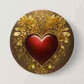 Herz-Gold-Taste" Button (Vorderseite)