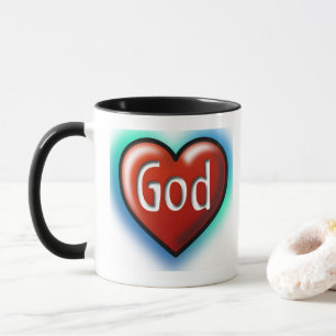 HERZ Gottes Bibelzitat Tasse