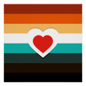 Herz Gradient Poster (Vorderseite)