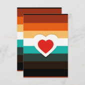 Herz Gradient RSVP Karte (Vorne/Hinten)