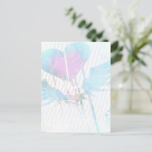 Herz Graffiti Postkarten (Stehend Vorderseite)