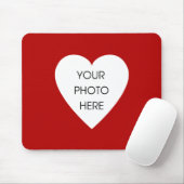 Herz-GrenzeMousepad Schablone - Rot Mousepad (Mit Mouse)
