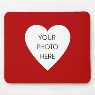 Herz-GrenzeMousepad Schablone - Rot Mousepad