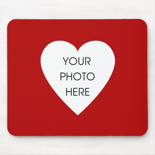 Herz-GrenzeMousepad Schablone - Rot Mousepad (Vorne)