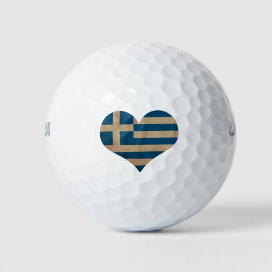 Herz Griechenlands Golfball (Vorderseite)