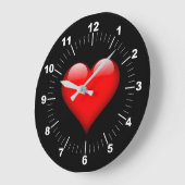 Herz Große Wanduhr (Winkel)