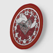 Herz große wanduhr (Winkel)