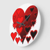 Herz Große Wanduhr (Winkel)