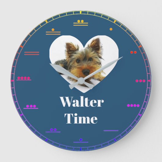 Herz Große Wanduhr (Vorderseite)