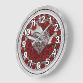 Herz große wanduhr (Winkel)