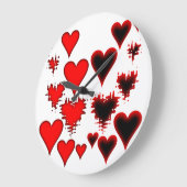 Herz Große Wanduhr (Winkel)