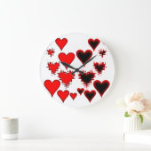Herz Große Wanduhr (Zuhause)