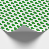 Herz, Grünbuch zum Weißbuch Geschenkpapier (Ecke)