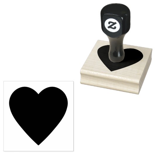 Herz Gummistempel (Stempel)