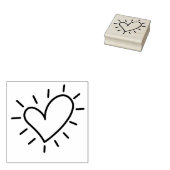 Herz Gummistempel (Stempel)