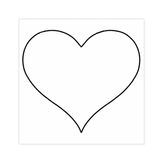 Herz Gummistempel (Prägung)