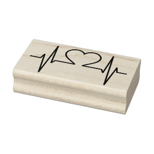Herz Gummistempel