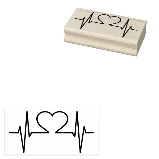 Herz Gummistempel (Stempel)