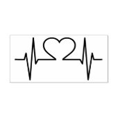 Herz Gummistempel (Prägung)