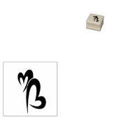 Herz Gummistempel (Stempel)